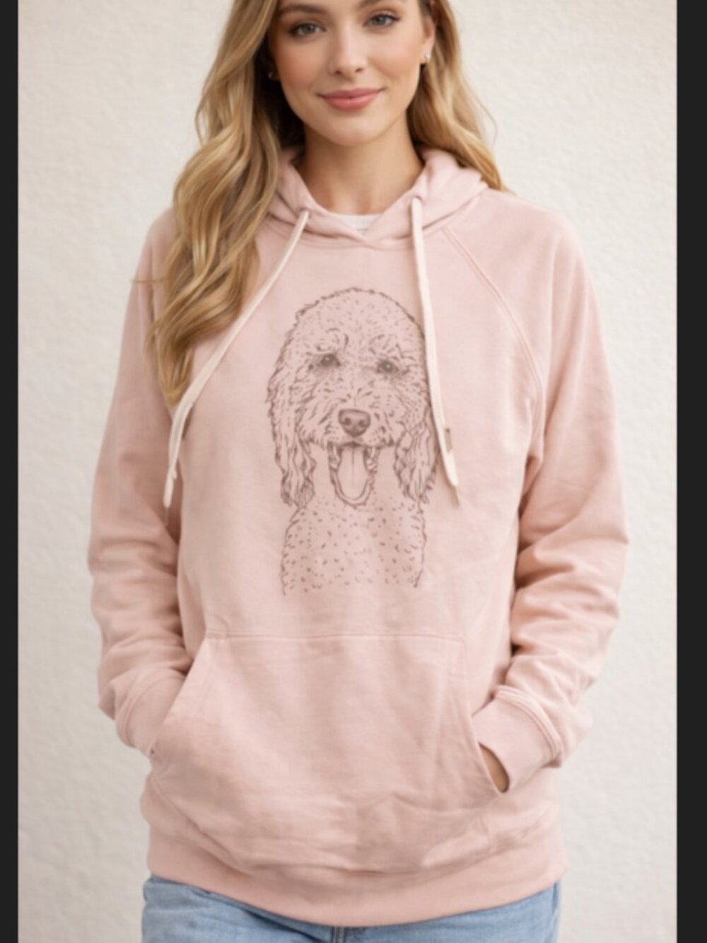 Dog Print Shirt Graphic Pink Top - Picture 2 of 9
